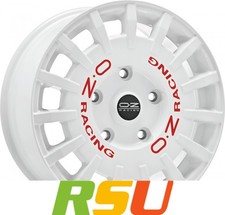 4x OZ Rally Racing white 7x17" ET30 LK4 100 ML 68 Alufelgen 17 Zoll