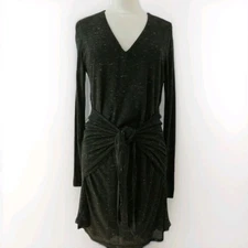 Dolan Left Coast Collection Spacedye Green Tie Front Dress Size Medium