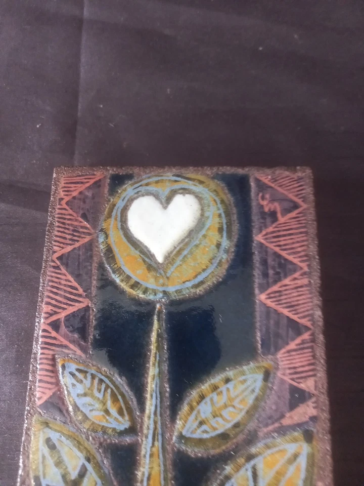 carreau lave émaillé signé Marie et François Lienhard  / Capron Argonautes ?? - Photo 2/4