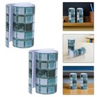  2 Rolls Plaid Border Sticker Checked Bulletin Board Borders Strips for Office