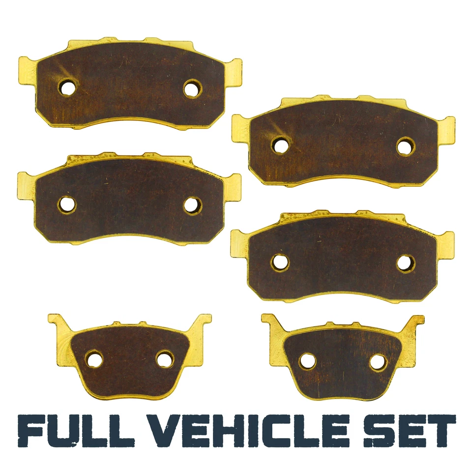 Полный комплект латунных тормозных колодок для Honda Pioneer 700/520/500 2014-2025 - Изображение 2 из 4