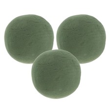 3 Pcs Green Round Flower Mud Foam Blocks Florist Supplies Craft Ball DIY Balls