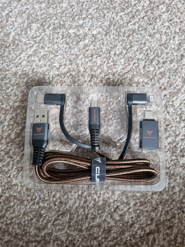 Genuine Cupra 3 in 1 Charging & Data Cable For IPhone And Samsung, New Original - 第 4/6 張圖片