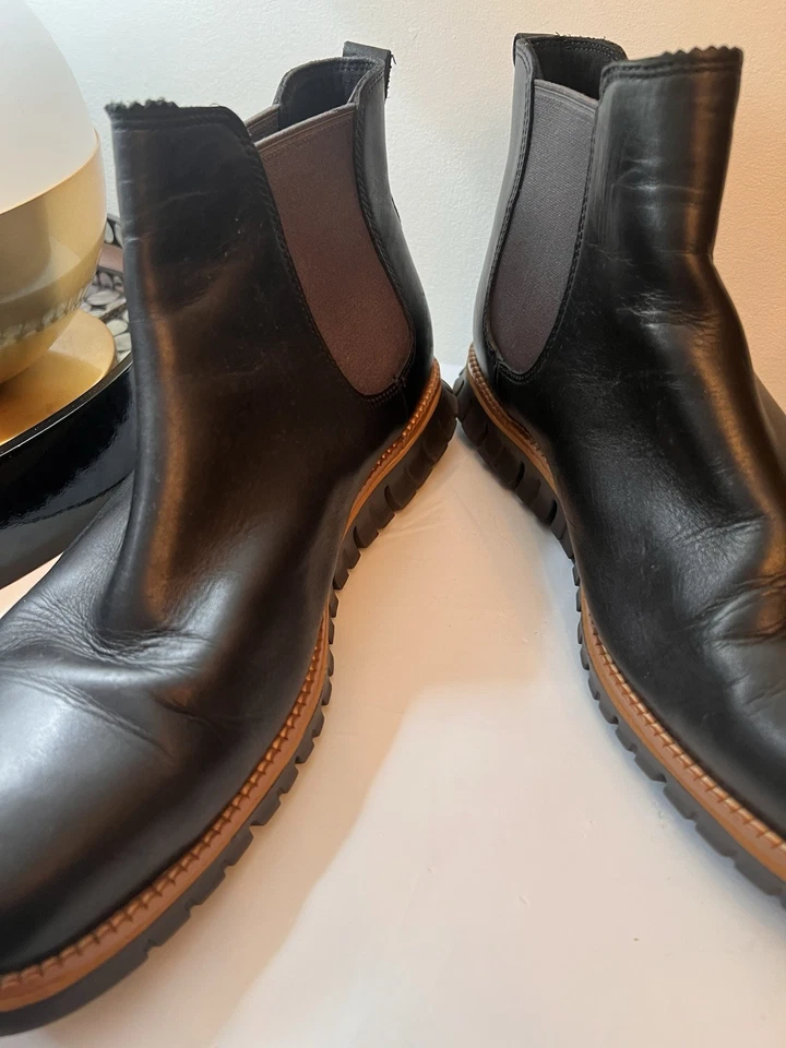 Cole Haan Men's ZERØGRAND Waterproof Chelsea Boots Black Sz 11 - Image 4 of 4