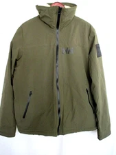 Helly Hansen Arctic Ocean Jacket XL Utility Green Wool Lining ArcticShield