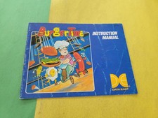Burger Time Authentic Original NES Nintendo Manual Only 