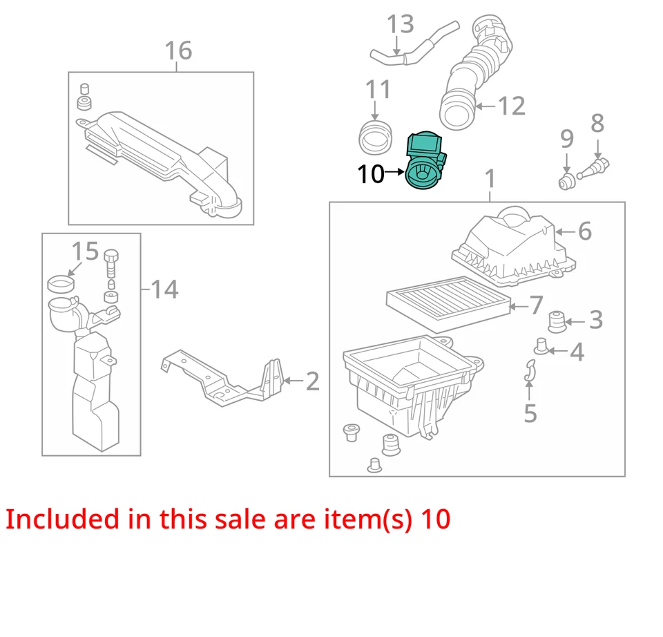Medidor de flujo de aire másico Mazda Miata 2003 sensor MAF OEM 49 k millas - LKQ415144773 Foto 4 de 4