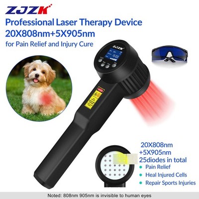 Medical Grade 5W Cold Laser Therapy Red Light LLLT Device For Pain 905nm 808nm