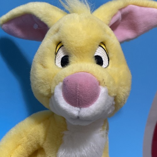 VTG Winnie the Pooh Rabbit 9” Plush Stuffed Animal Disney Store Yellow Bunny 90s - Picture 2 of 10