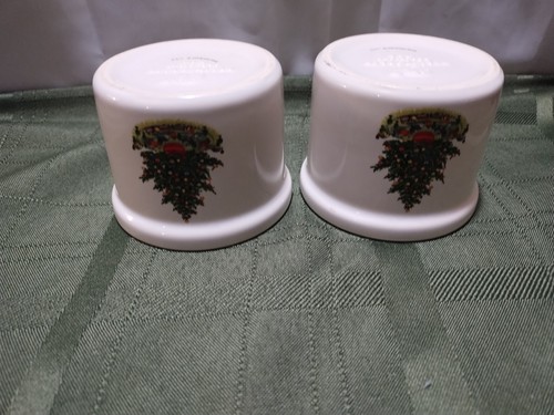 Par de cuencos de inmersión abiertos de queso Pfaltzgraff Christmas Heritage para vacaciones - Imagen 7 de 8