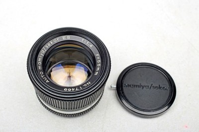 Mamiya-Sekor 55mm f1.4 ES bayonet XTL/X1000 type mount Lens+Works GREAT++BEAUTY