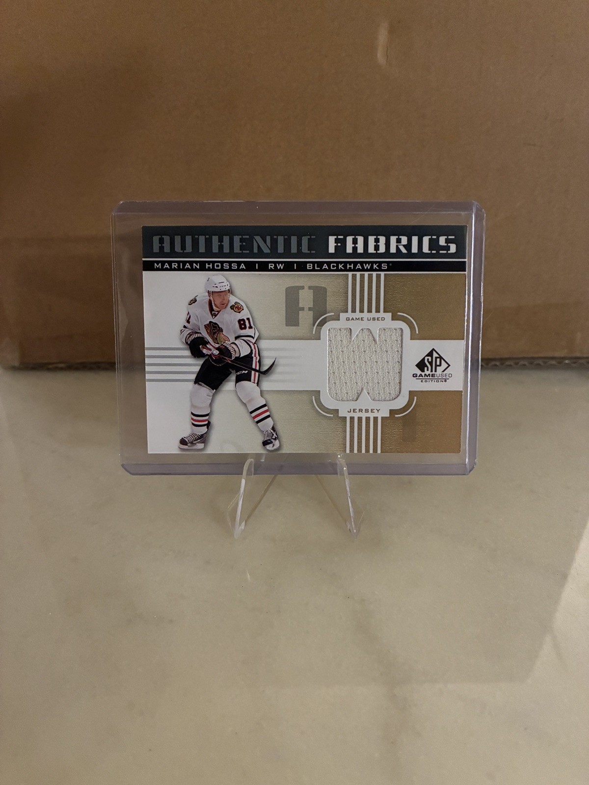 2011-12 SP Game Used Edition Authentic Fabrics Gold - Marian Hossa #AF-MH 