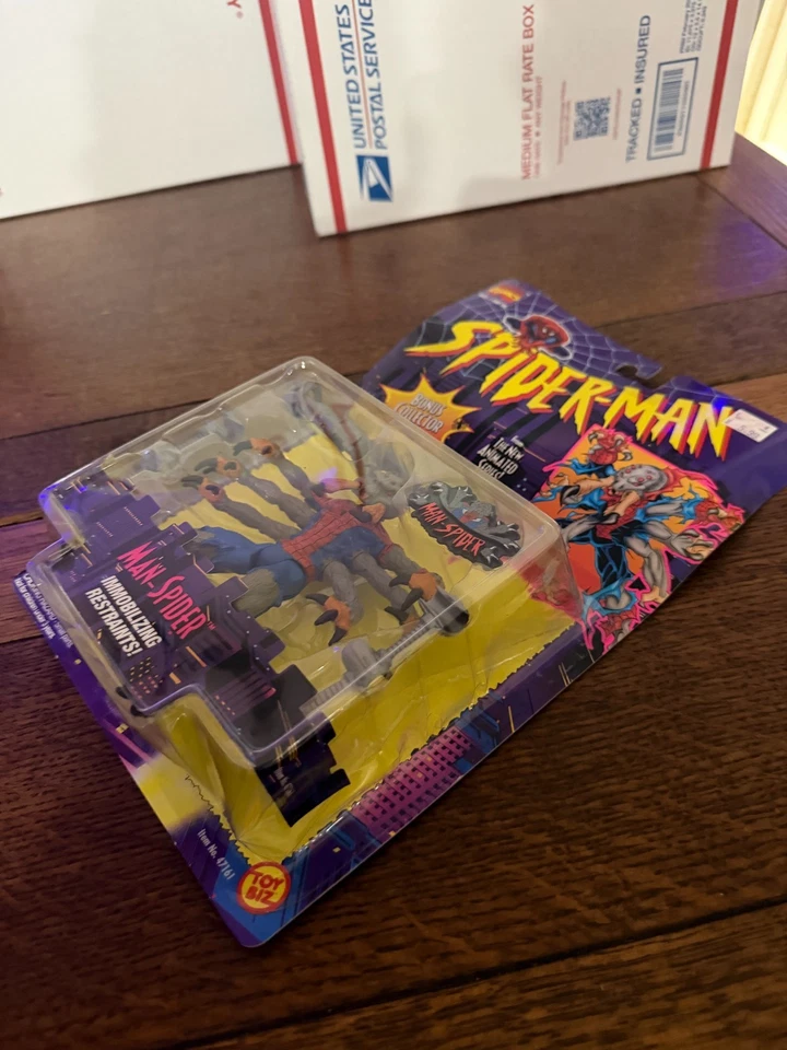 Spiderman Serie Animada Hombre-Araña Marvel ToyBiz 1995 Juguete De Colección NUEVO Foto 2 de 3