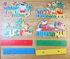 4 Pcs Christmas in July Wooden Table Decoration July Summer Table Center