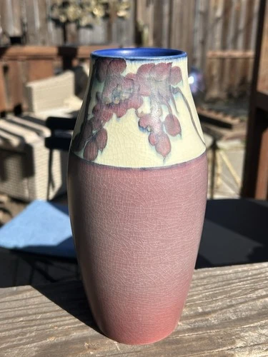 1917 Rookwood Vellum Vase By Fred Rothenbusch 9 1/4 Inches