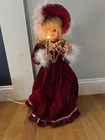 Vintage Telco Motion-ette Animated Lighted Christmas Caroler Girl Figure w/Box