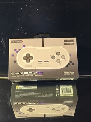 Retro-Bit Legacy16 Wired USB Controller for Nintendo Switch PC Mac Steam Gray 