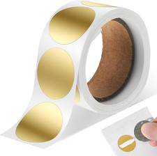 300 Stück Rubbellose Selber Machen,Rubbelaufkleber Rund,Rubbelsticker Gold,DIY R