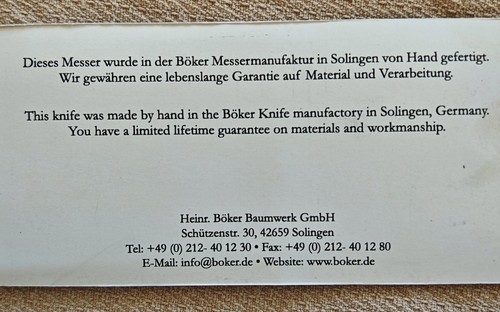Böker Vollintegral 1674 – Exklusives Sammlerstück (Nr. 339 von nur 343!) - Bild 11 von 12