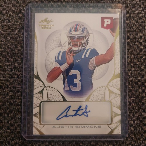 Austin Simmons Auto. Blatt Trinity Pristine Auktion 2024. Karte ba-as2.