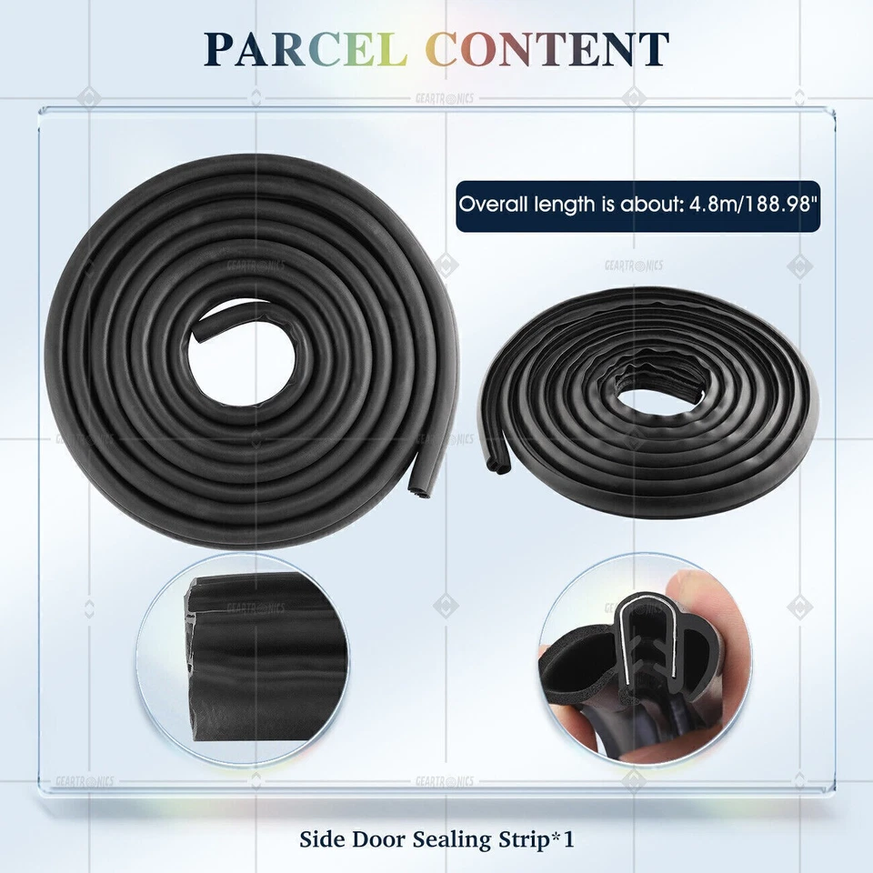 FOR RENAULT TRAFIC / TRAFFIC SLIDING DOOR WEATHERSTRIP / SEAL 91165906 - Image 3 of 4