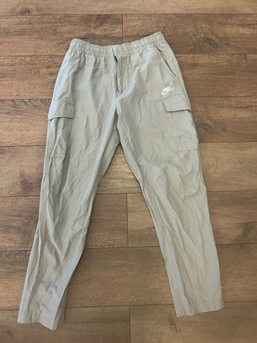 Nike Sportswear Unlined Utility Cargo Pants Men Large Khaki Cotton Nylon Active