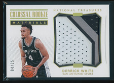 Derrick White 2017-18 National Treasures Colossal Rookie Materials Prime RC /25