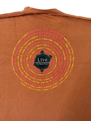 Camiseta De Colección EN Vivo The Band Gira de Conciertos Secreto Samadhi Etiqueta Gigante Años 90 Grande - Imagen 8 de 11
