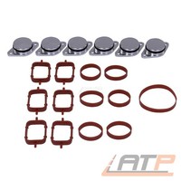 Dichtung + 6X Abeckung FÜR BMW 3ER E46 E90 5ER E39 E60 7ER X3 X5X6 N57 M57