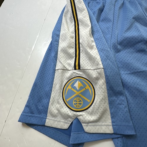 Adidas NBA Denver Nuggets Basketball Shorts Blue Size-L #349 - Picture 6 of 17