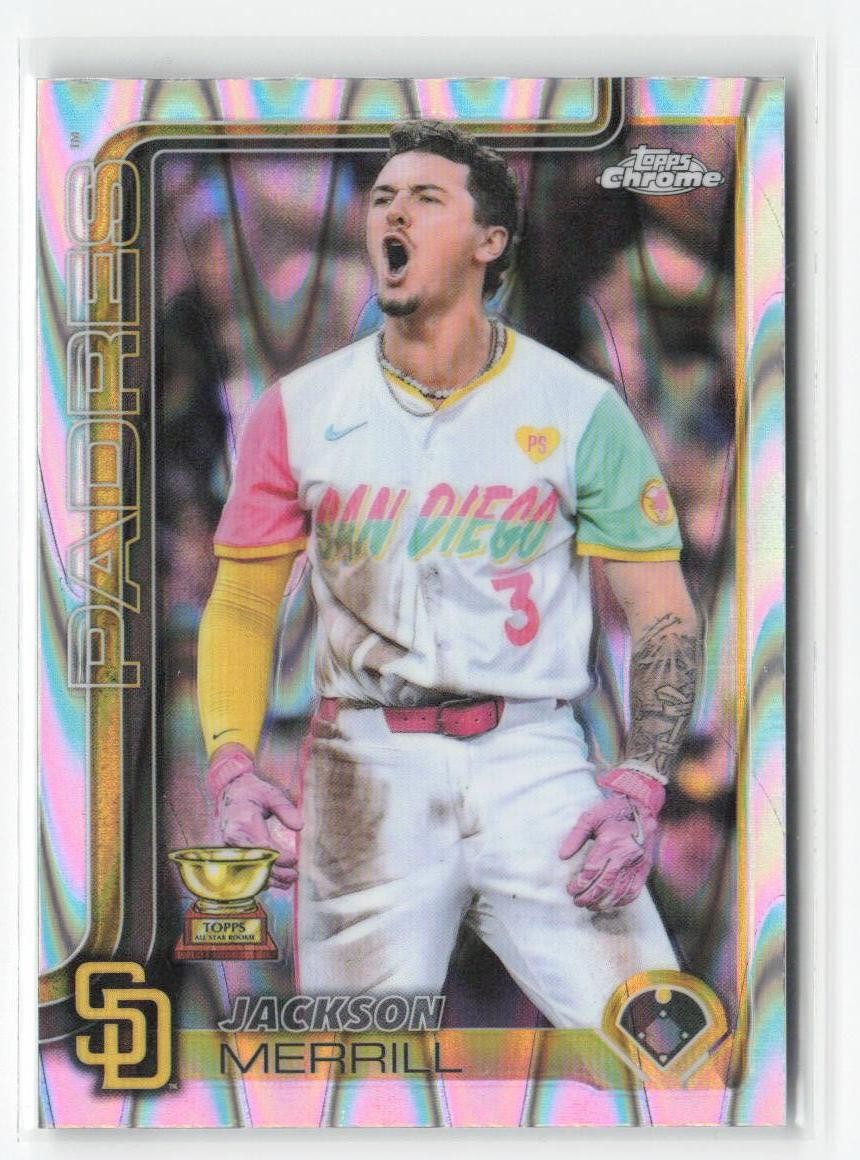 2025 Topps Chrome #61 Jackson Merrill Raywave Refractors