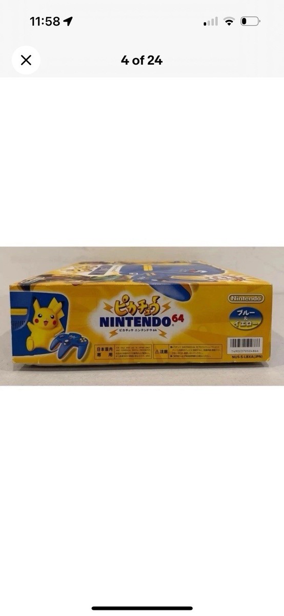 Nintendo 64 Console - Pikachu Limited Edition for sale