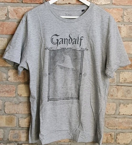 Official Lord Of The Rings Gandalf Unisex T-Shirt Size XL Grey - Picture 1 of 2