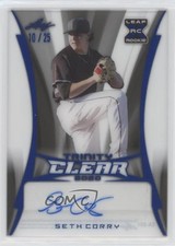 2020 Leaf Trinity Clear Auto Platinum 10/25 Seth Corry #CA-SC1 Auto 0h28