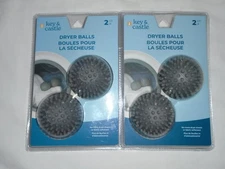 2 Sets of Key & Castle Dryer Balls - A Fabric Softener Alternative - NEW