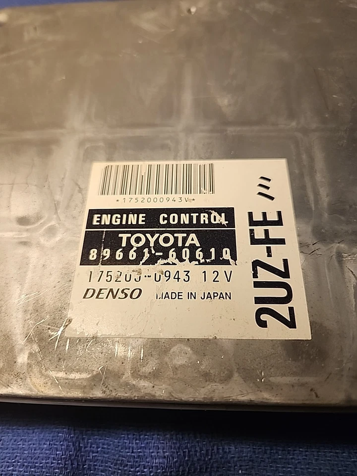 1999 TOYOTA LAND CRUISER LEXUS LX470 ECU ECM ENGINE CONTROL MODULE 89661-60610 - Image 2 of 4