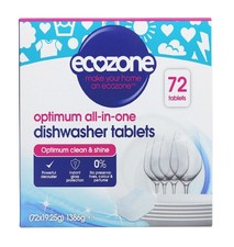 Dish Tabs 72 ECOZONE Dishwasher Tablets 72 Optimum Dish Washer Tabs