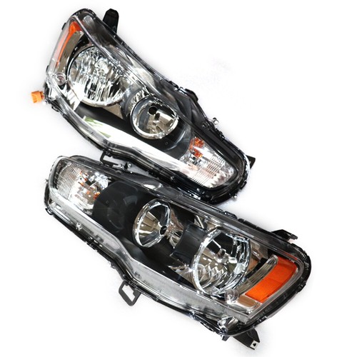 For 2008-2017 Mitsubishi Lancer Headlights Headlamps 08-17 Halogen Left & Right - Picture 4 of 13