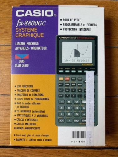 Casio FX-8800G , graphic scientific calculator file editor with box manual. - Afbeelding 2 van 13