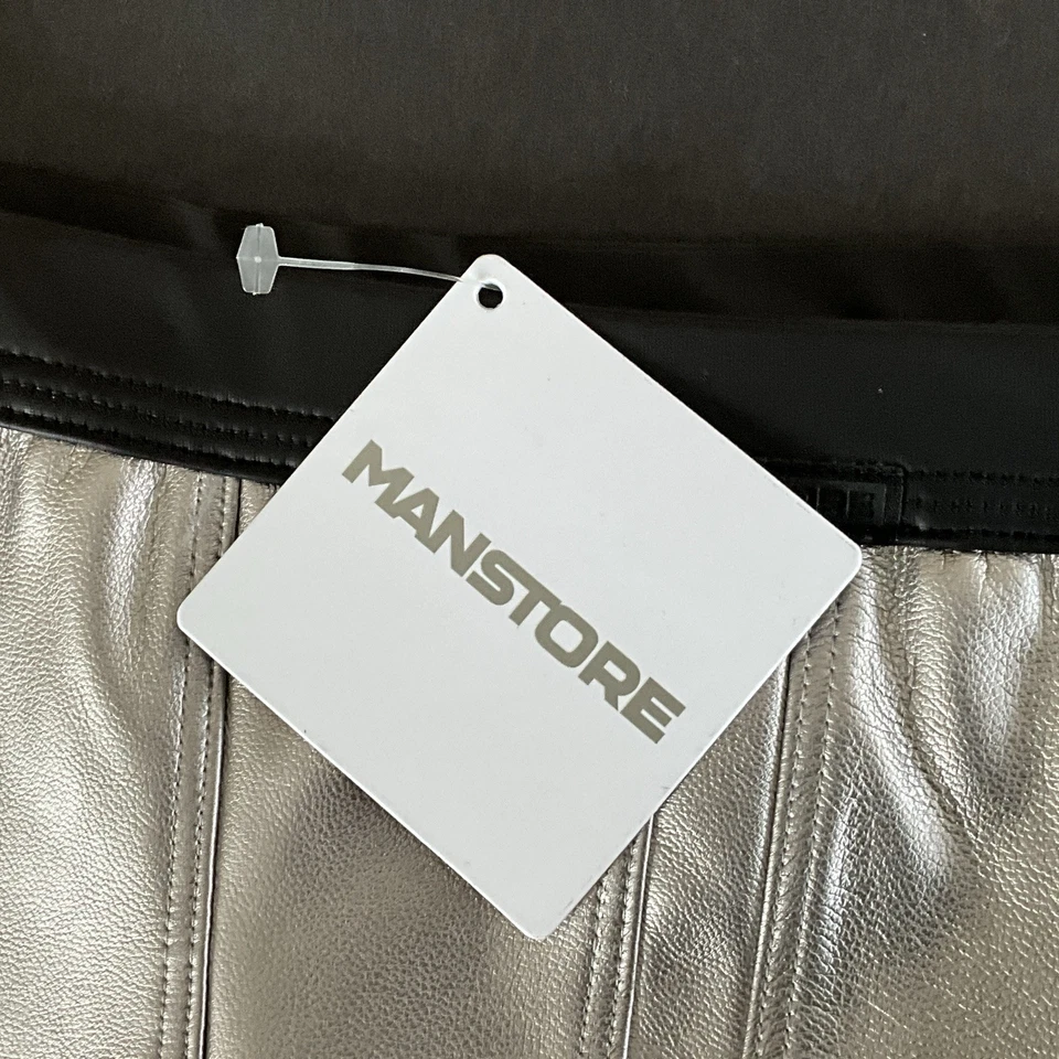 Manstore Herren Pant 🔥 Gr.M Shape Silver Boy BDSM Fetisch Look Neu Mit Etikett - Bild 3 von 4