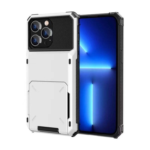 Custodia a portafoglio iPhone 15 Pro Max SUV flip cover con protezione slot per schede - Foto 2 di 10