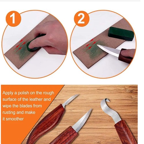 10x Wood Carving Knives Set Woodworking Tools Spoon Kit Whittling Carpenter Tool - Picture 10 of 17