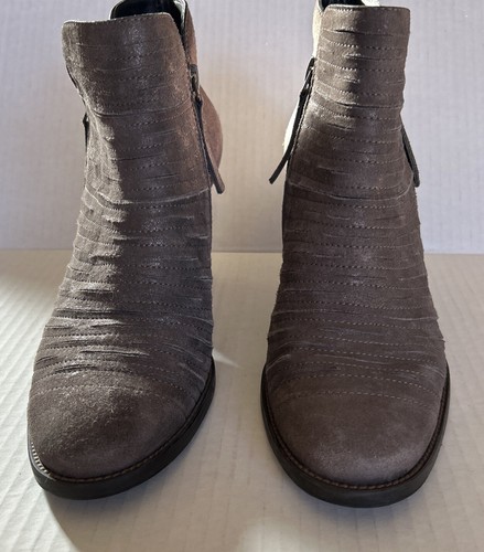 Paul Green double Zip Up Grey w/silver specs Ankle Boots Booties Size 6.5 - Picture 2 of 11