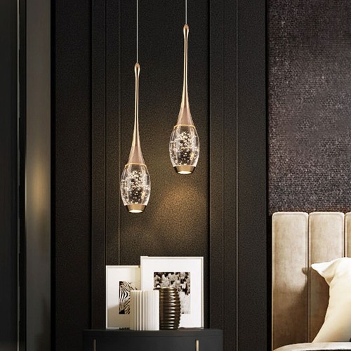 Room Pendant Light Kitchen Chandelier Lighting Hotel Lights Crystal Ceiling Lamp - Picture 6 of 6