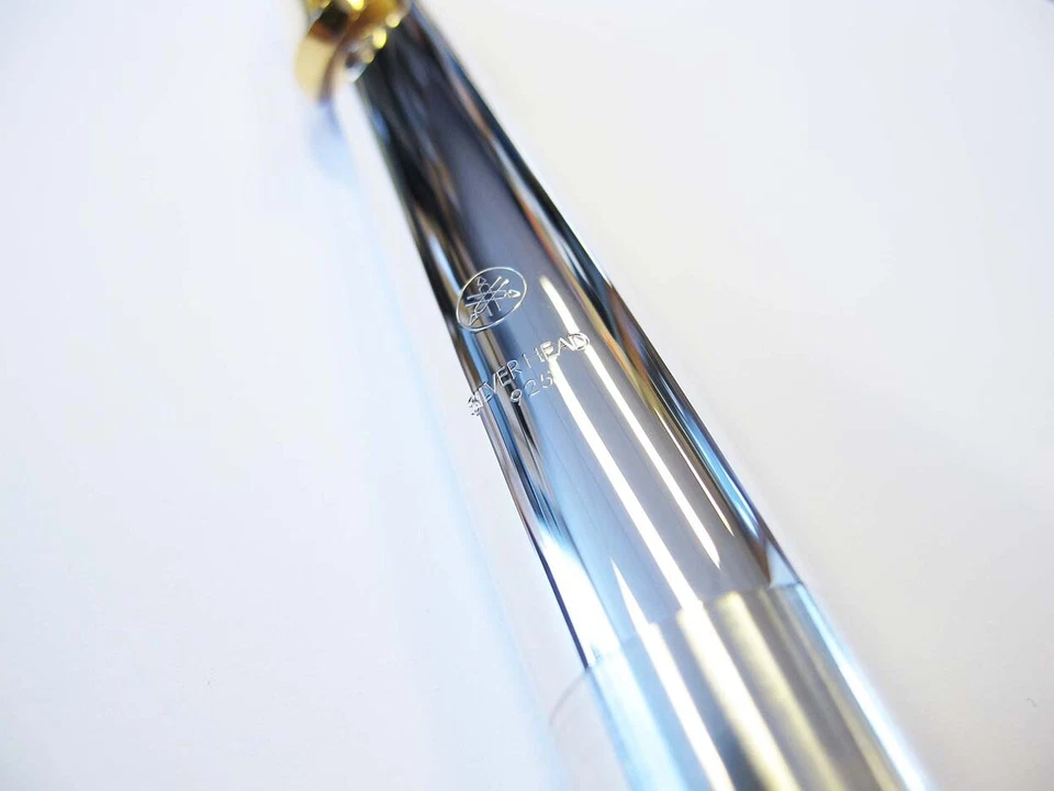 JUNTA CABEZA FLAUTA YAMAHA NUEVA - SERIE 300/400 en ESTERLINA (.925) con BORDE DORADO Foto 2 de 4