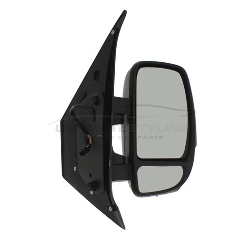 Renault Master 2010-2025 Door Wing Mirror Electric Black Short Arm Drivers Side - Picture 11 of 24
