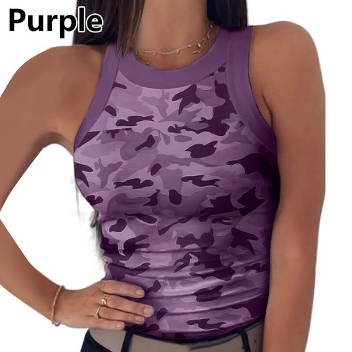Women Summer Sexy Sleeveless Halter Vest Ladies Casual Tank Tops T-Shirt Beach - Picture 31 of 37