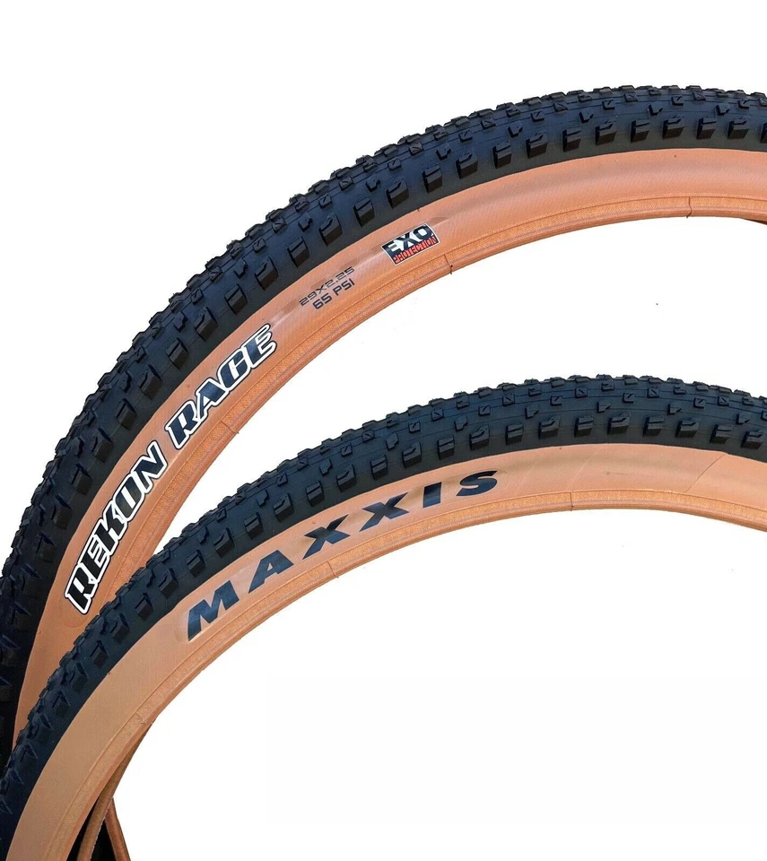 2 X Maxxis Rekon Race 29x2.25 Bicycle MTB Wire Tyre EXO Skinwall Bike Wire tyres - image 2 of 2