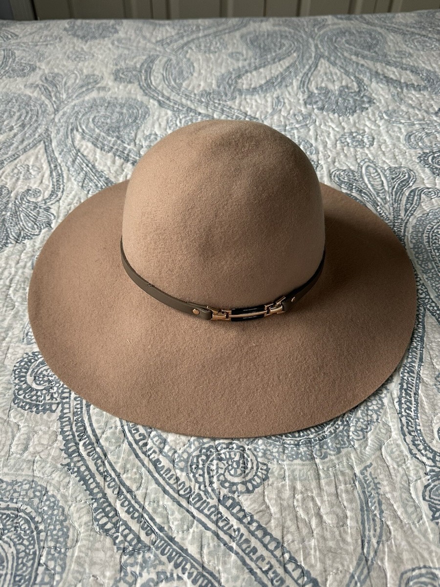 House of Harlow 1960 Tan/Camel Floppy Wool Hat Women display picture 2