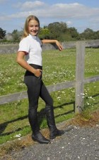 Rhinegold Childrens Silicone Knee Riding Tights